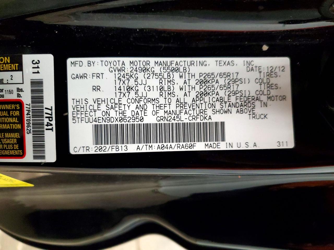 2013 TOYOTA TACOMA V6 photo 23