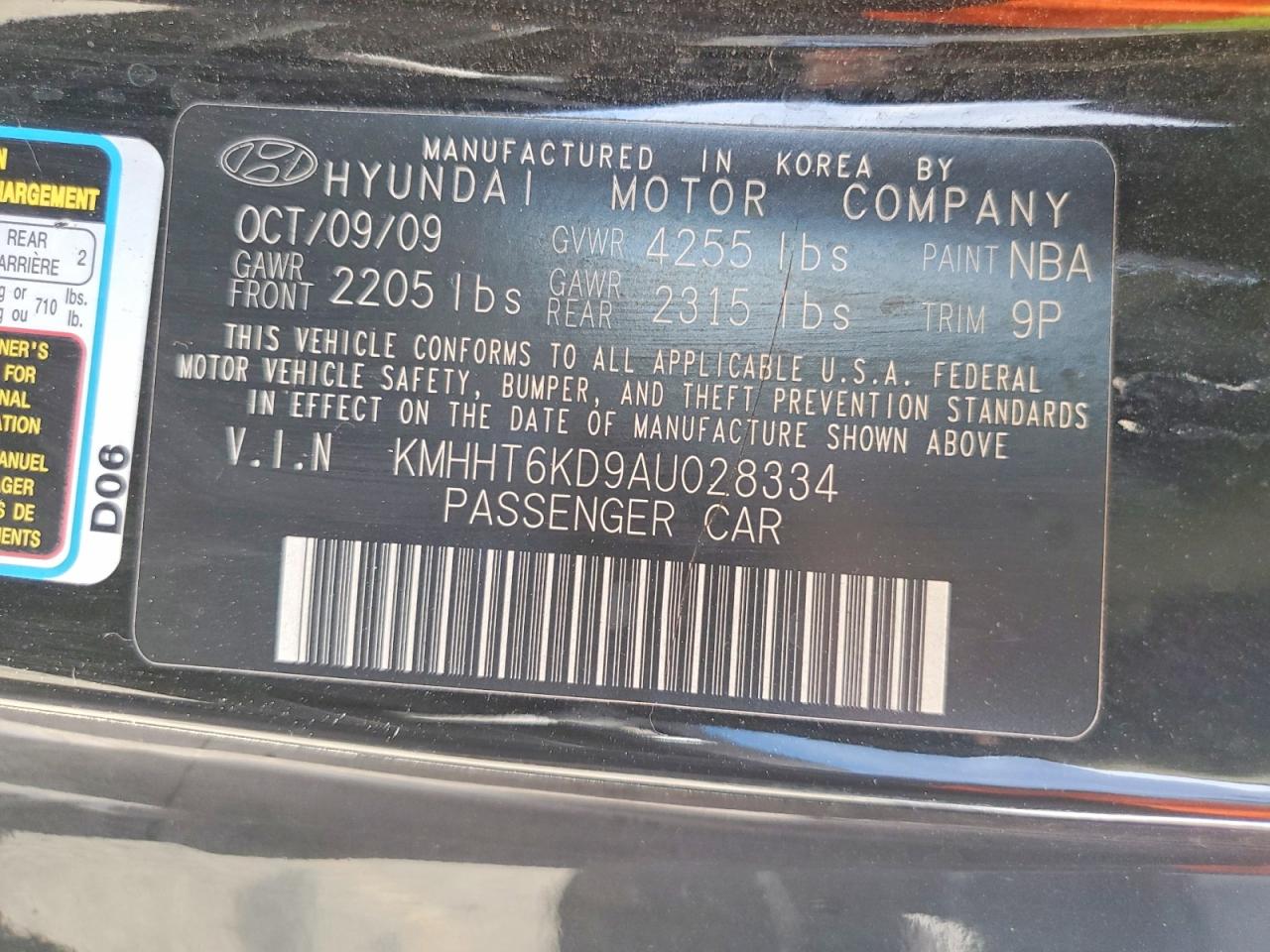 2010 HYUNDAI GENESIS COUPE 2.0T photo 12