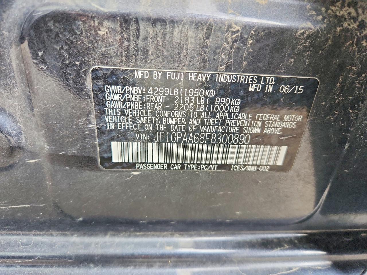 2015 SUBARU IMPREZA photo 34