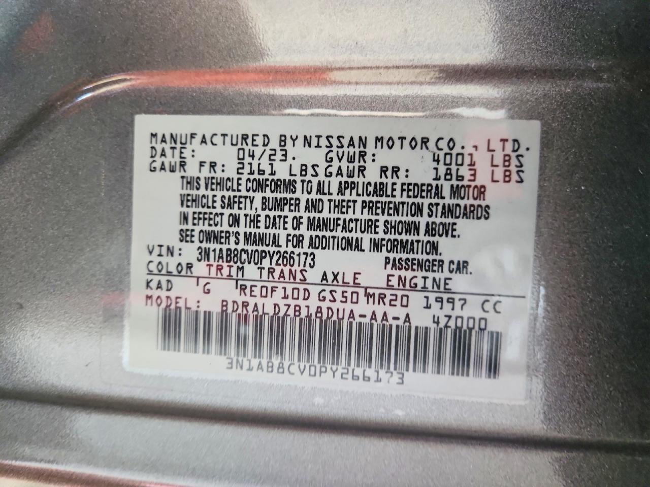 2023 NISSAN SENTRA SV photo 23