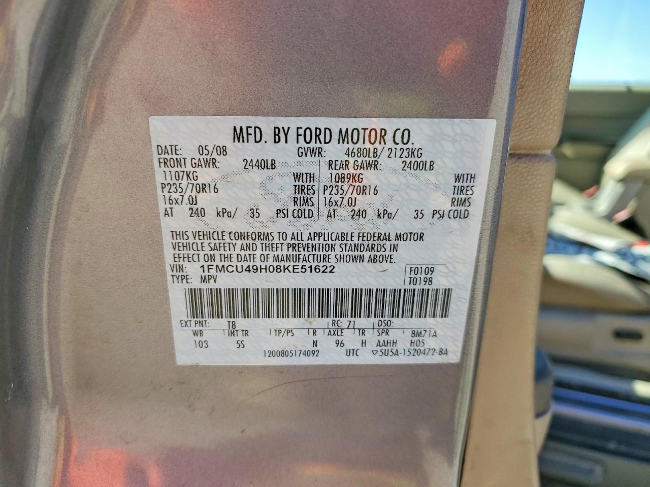 2008 FORD ESCAPE HEV photo 25