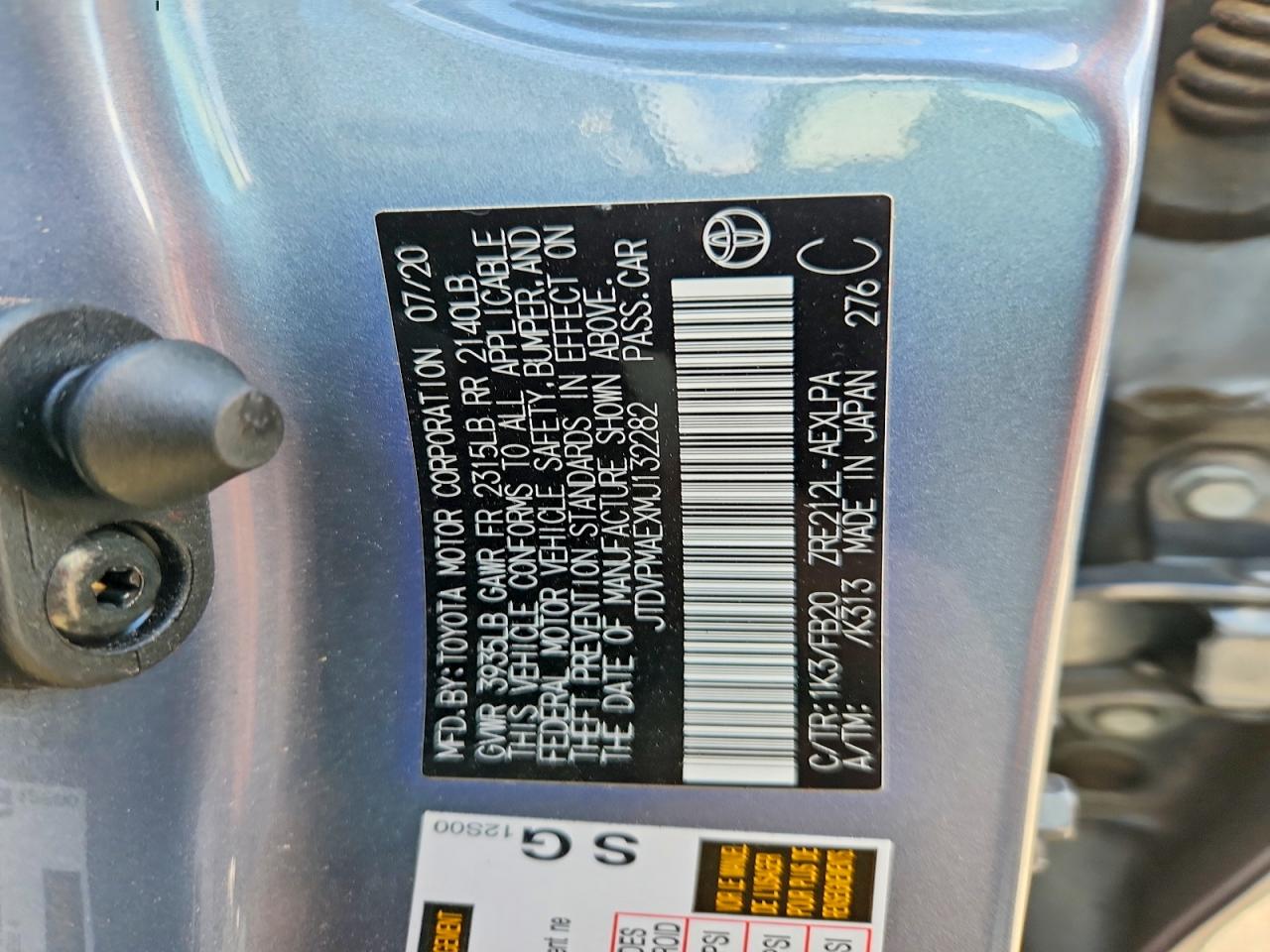 2021 TOYOTA COROLLA LE photo 13