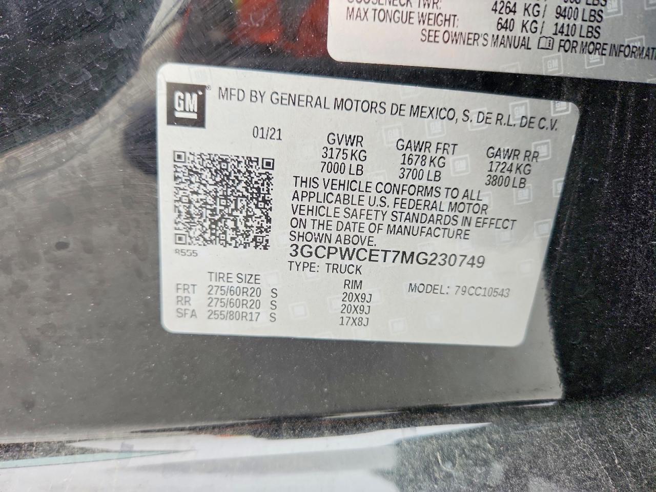 2021 CHEVROLET SILVERADO C1500 LT photo 12