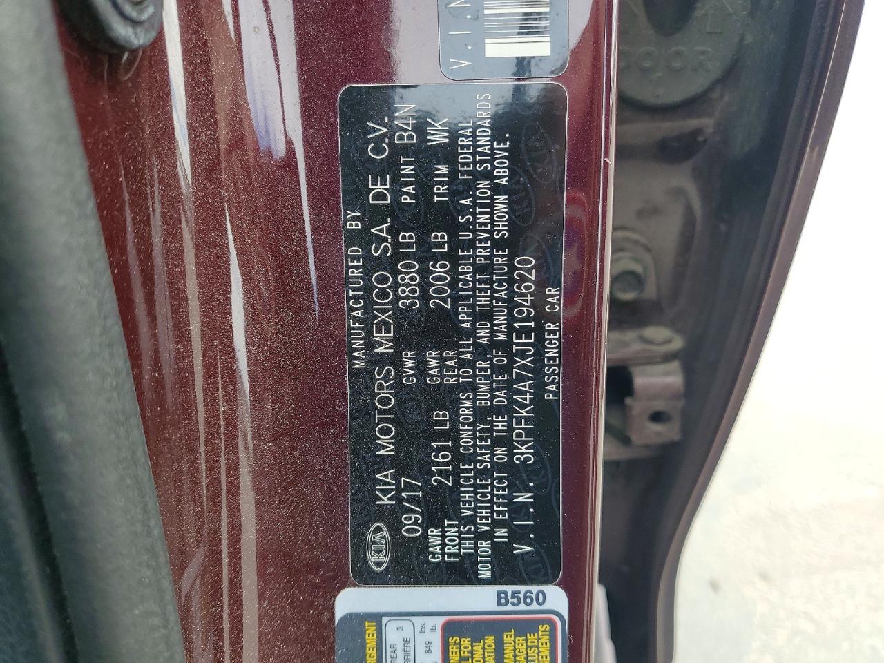 2018 KIA FORTE LX photo 12