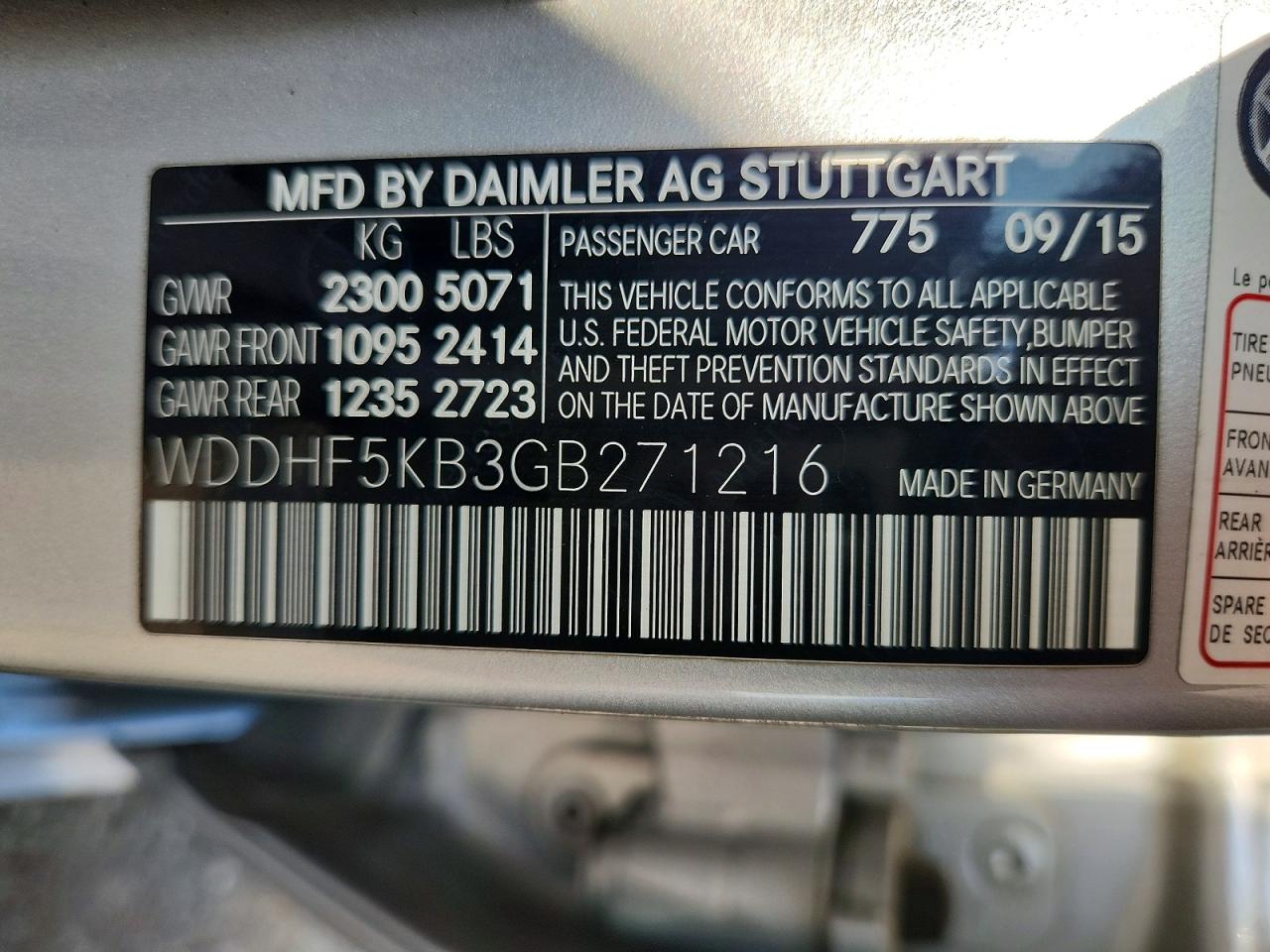 2016 MERCEDES-BENZ E 350 photo 12