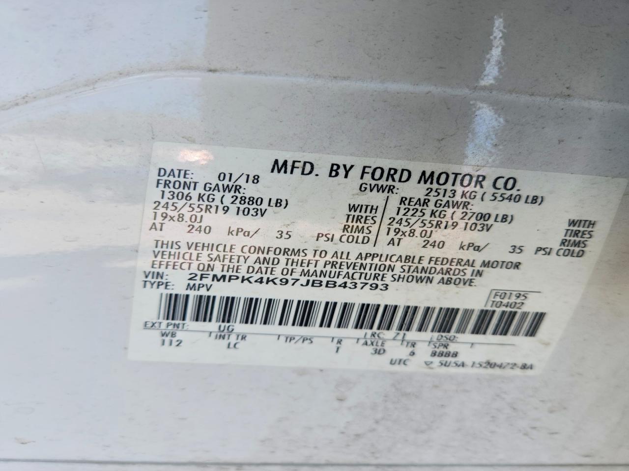 2018 FORD EDGE TITANIUM photo 14