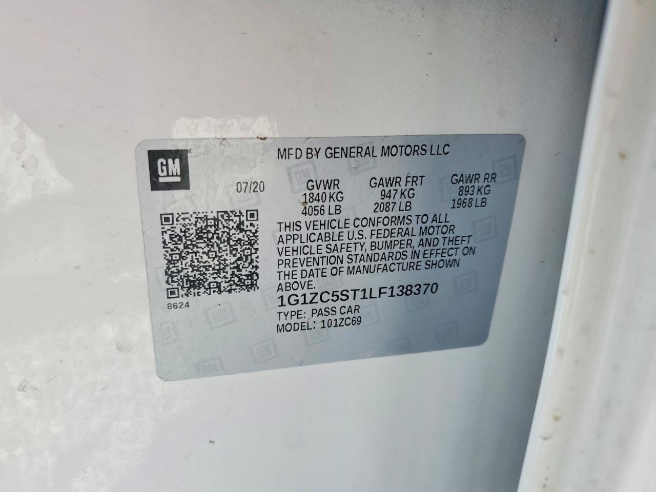 2020 CHEVROLET MALIBU LS photo 23