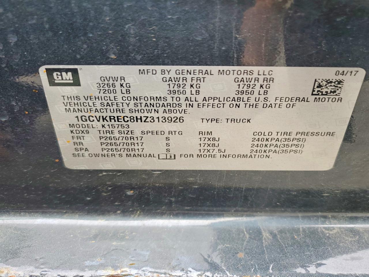 2017 CHEVROLET SILVERADO K1500 LT photo 23