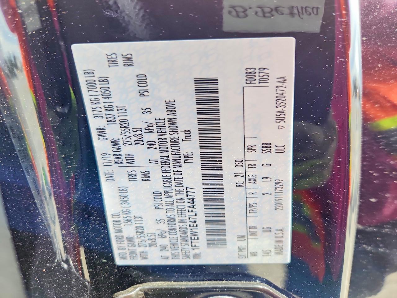 2020 FORD F150 SUPERCREW photo 23