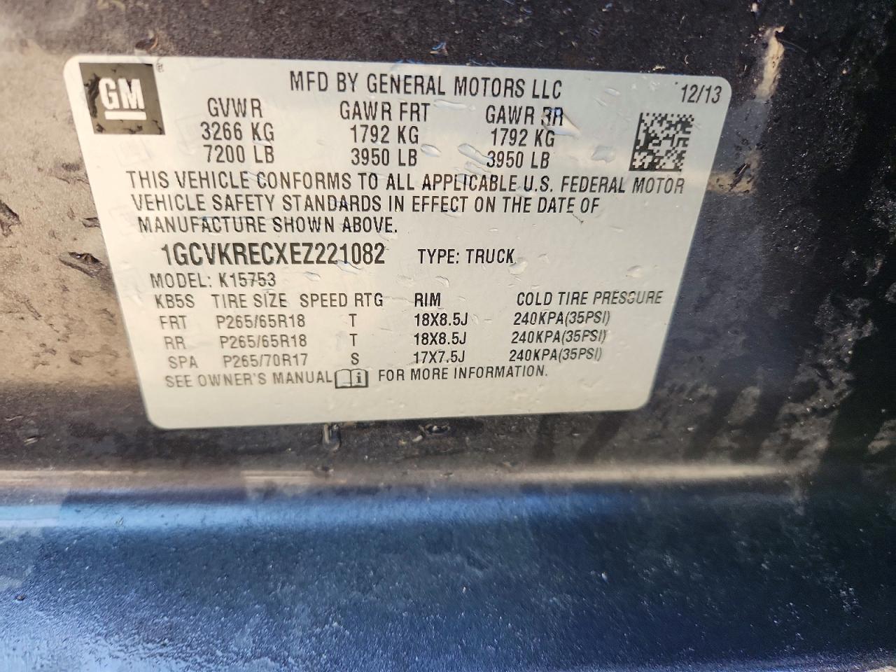 2014 CHEVROLET SILVERADO K1500 LT photo 23