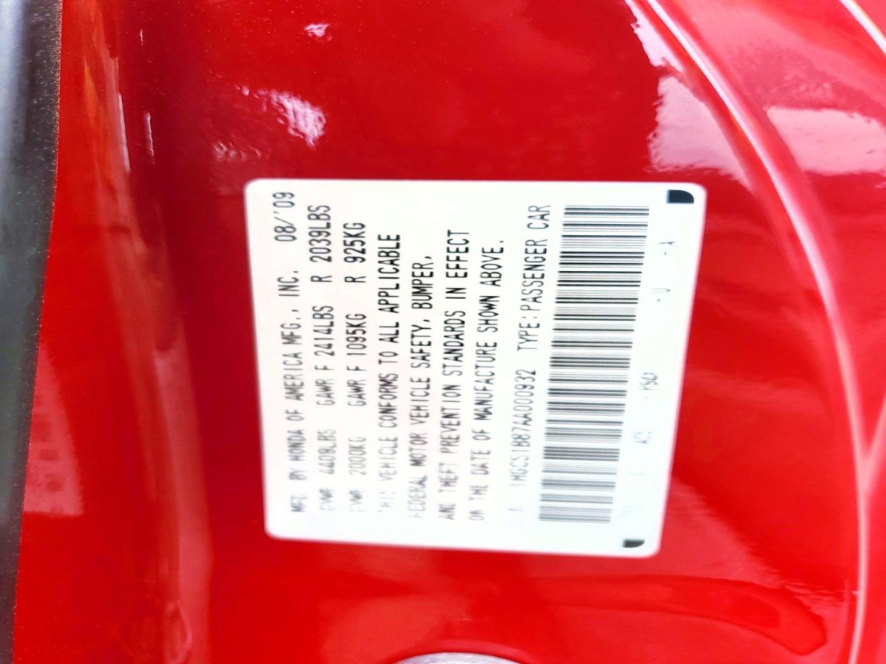 2010 HONDA ACCORD EXL photo 25