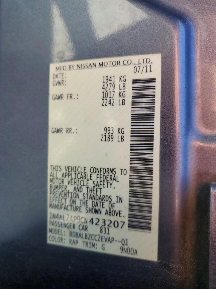 2012 NISSAN ALTIMA 2.5 photo 23