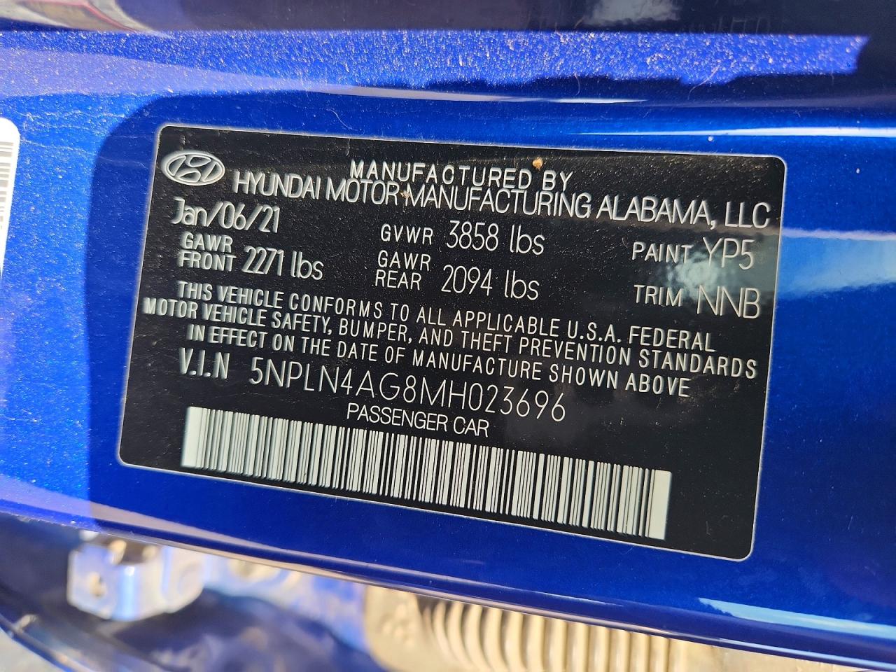 2021 HYUNDAI ELANTRA SEL photo 13