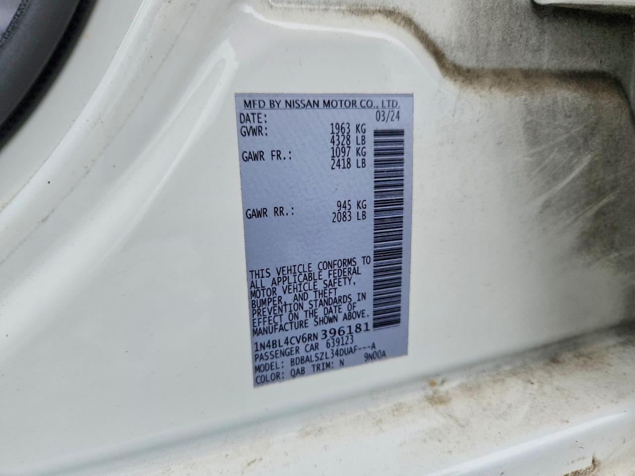 2024 NISSAN ALTIMA 2.5 SR photo 23