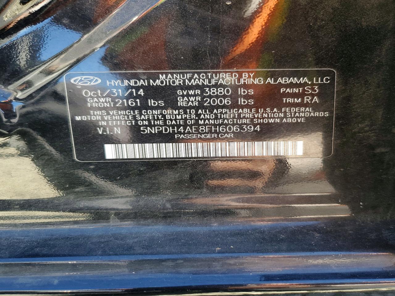 2015 HYUNDAI ELANTRA SE photo 34