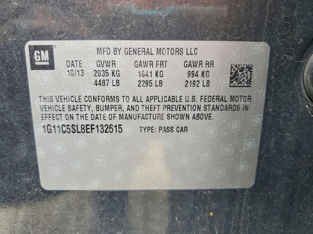 2014 CHEVROLET MALIBU 1LT photo 23