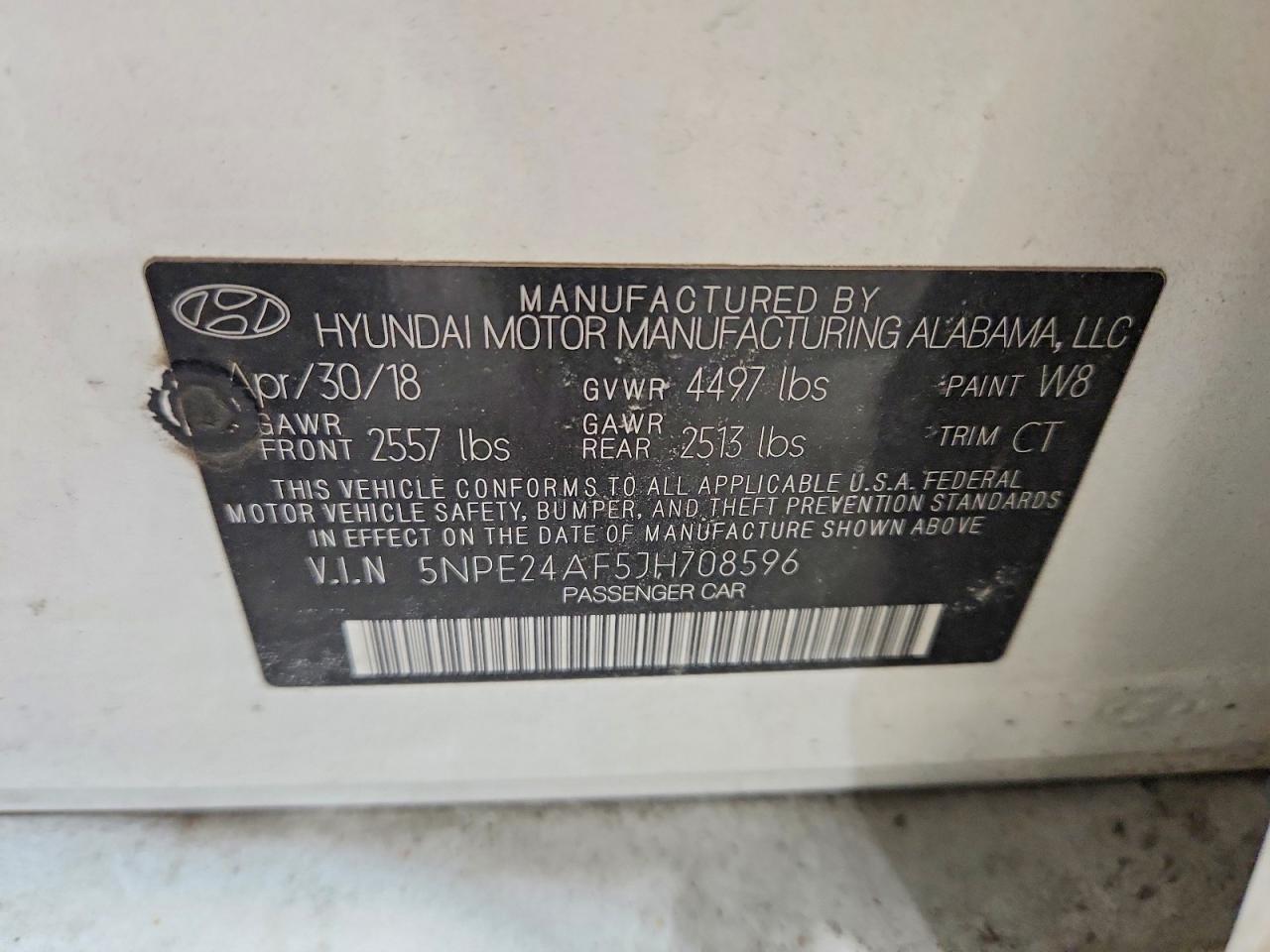 2018 HYUNDAI SONATA SE photo 23