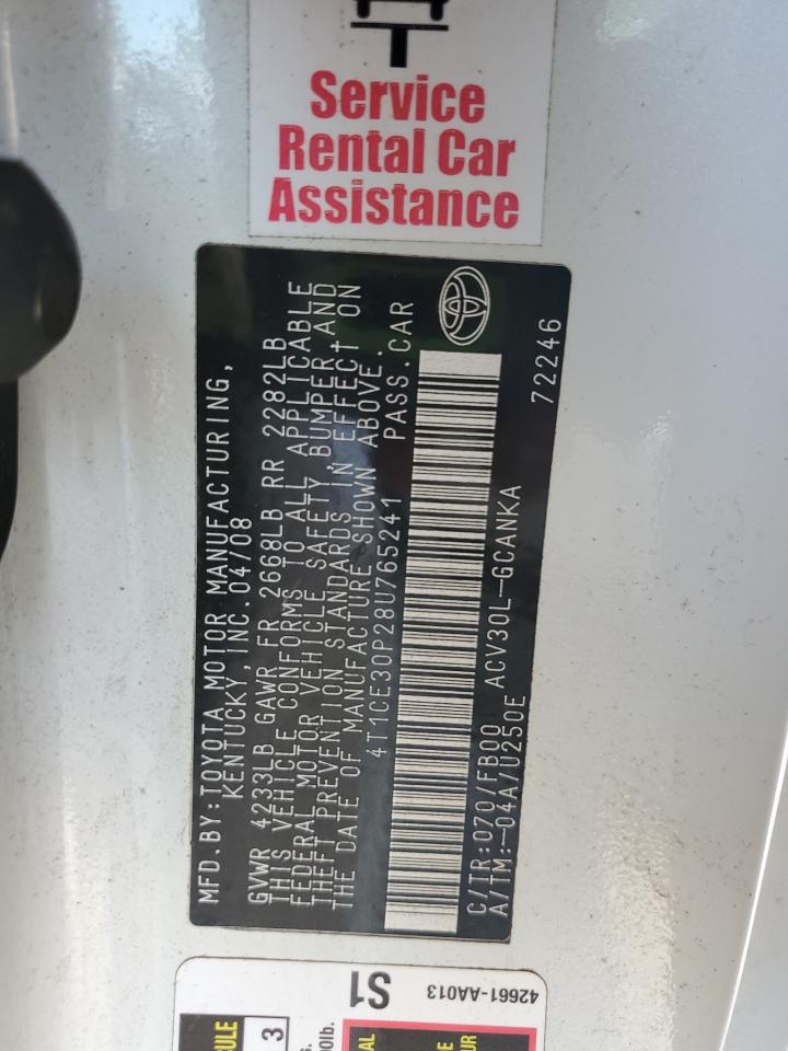 2008 TOYOTA CAMRY SOLARA SE photo 23