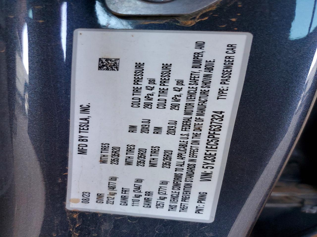 2023 TESLA MODEL 3 photo 12
