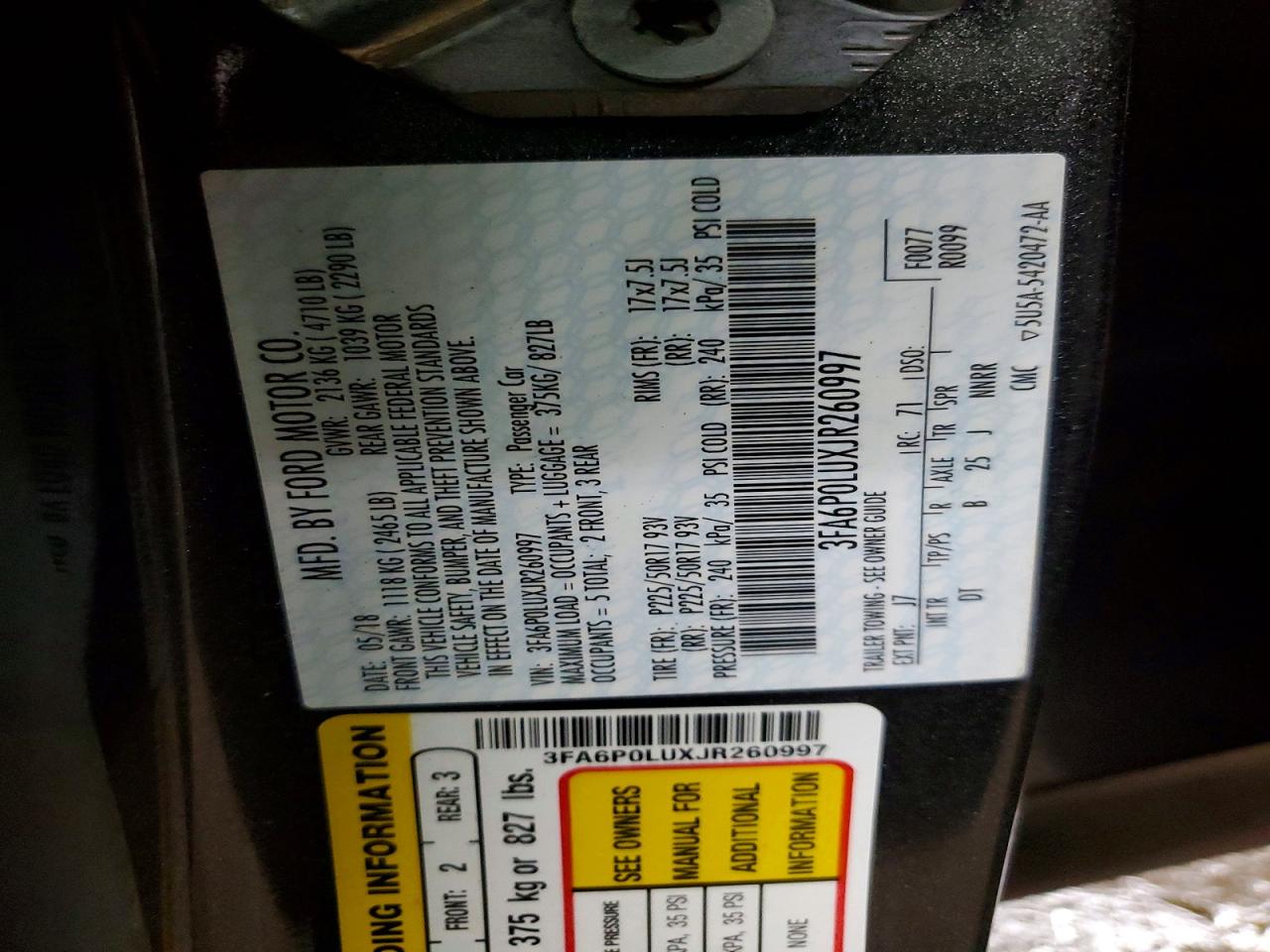 2018 FORD FUSION SE HYBRID photo 25
