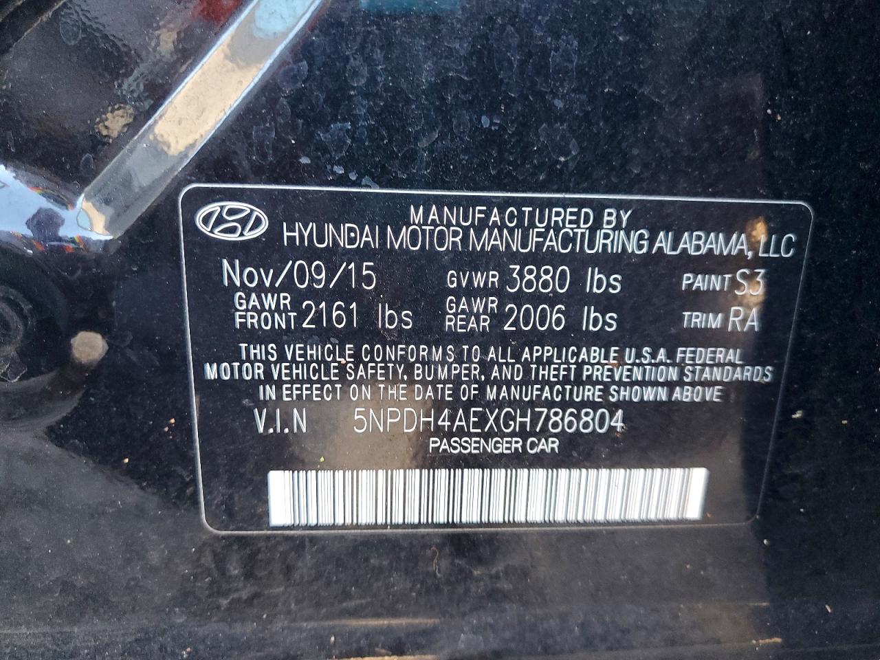2016 HYUNDAI ELANTRA LIMITED photo 34
