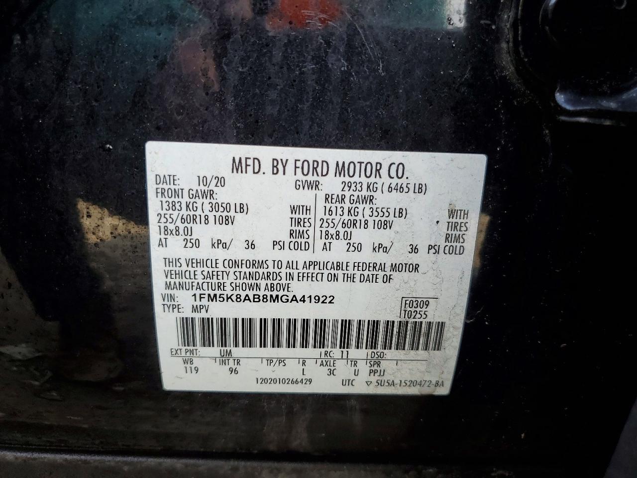 2021 FORD EXPLORER photo 27
