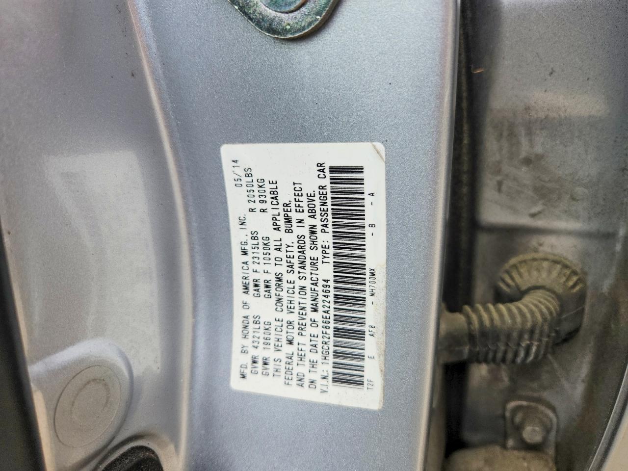 2014 HONDA ACCORD EXL photo 34