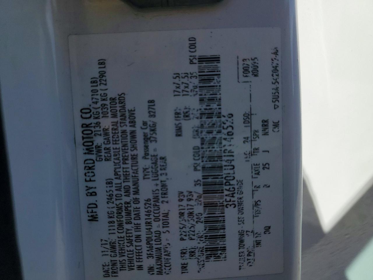 2018 FORD FUSION SE HYBRID photo 23