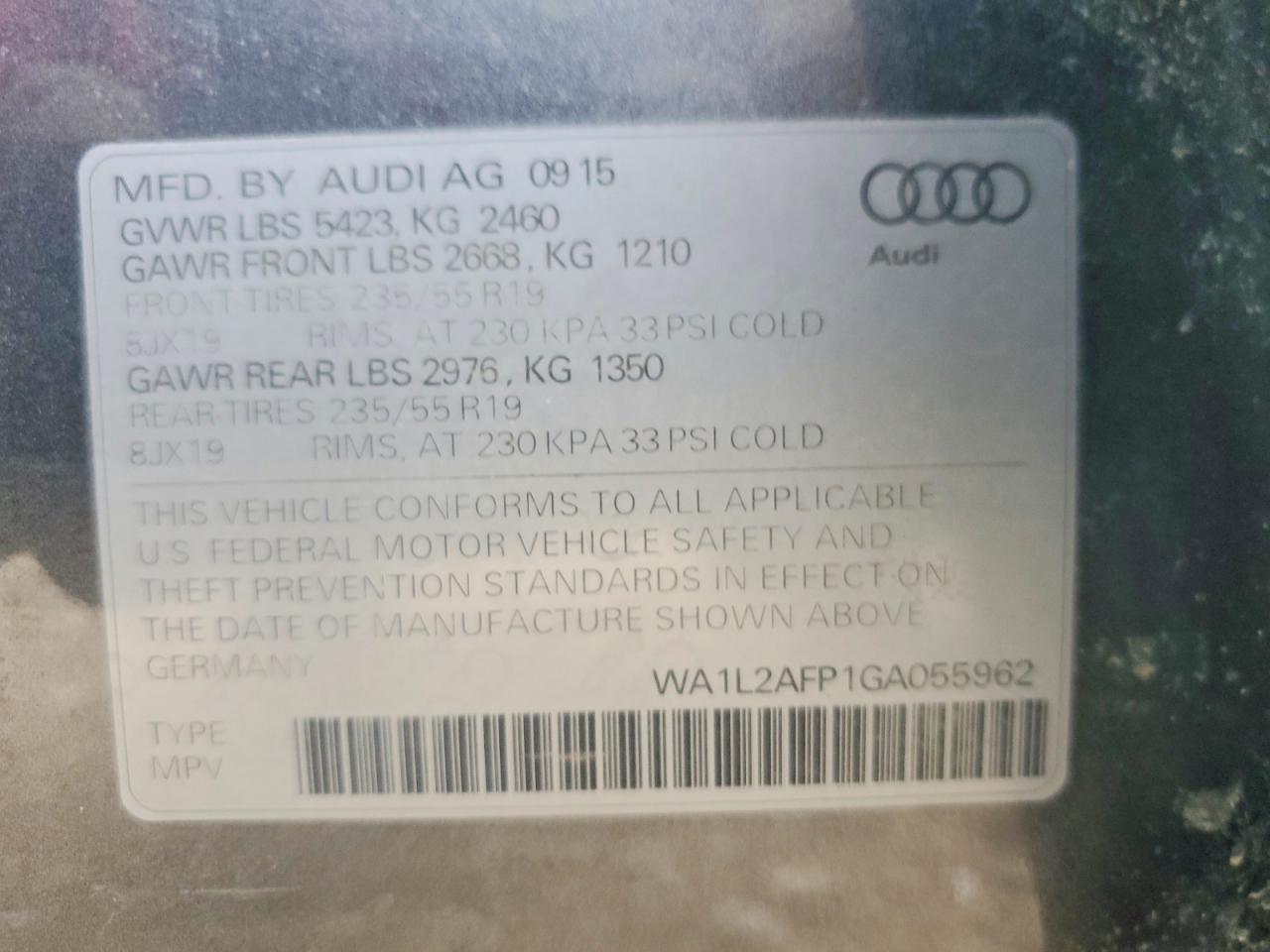 2016 AUDI Q5 PREMIUM PLUS photo 25
