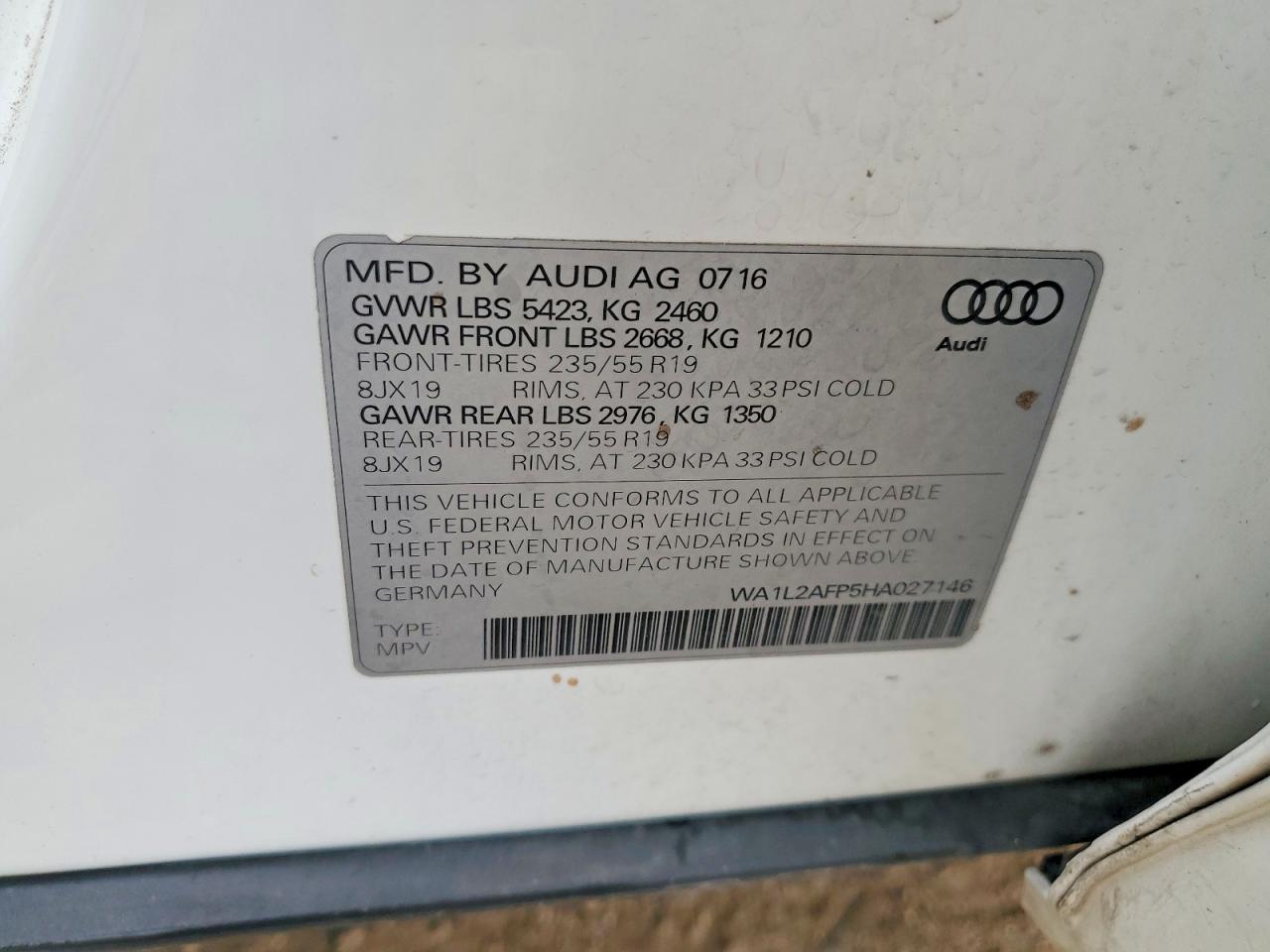 2017 AUDI Q5 PREMIUM PLUS photo 23