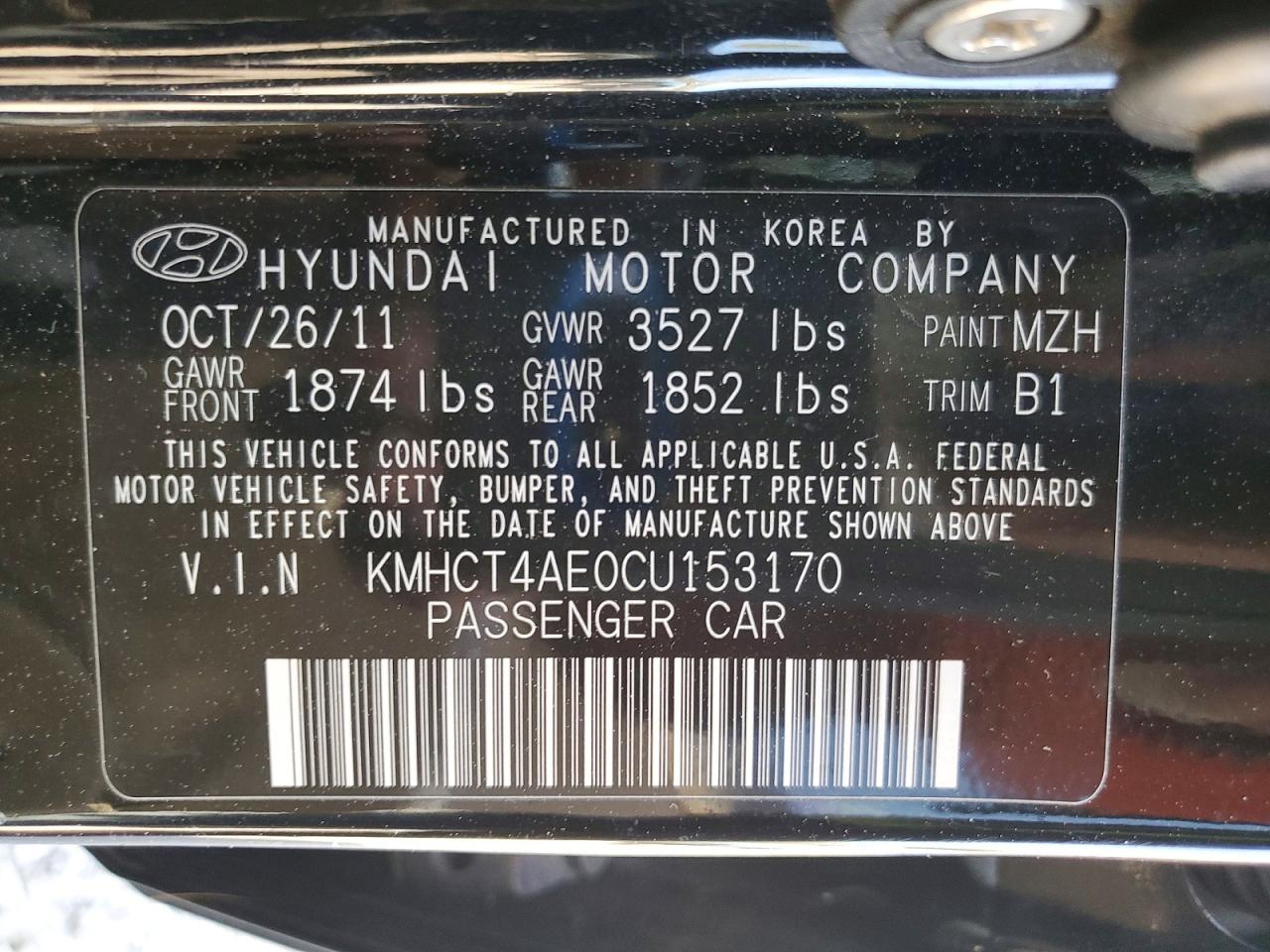 2012 HYUNDAI ACCENT GLS photo 34