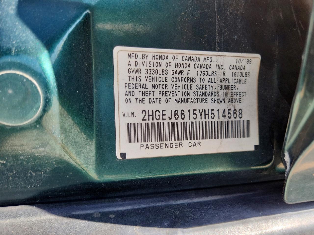 2000 HONDA CIVIC BASE photo 37