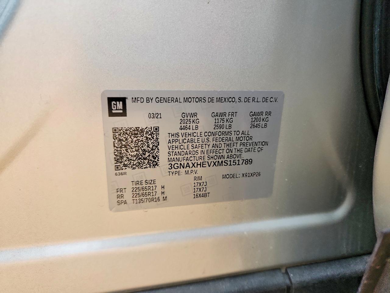 2021 CHEVROLET EQUINOX LS photo 25