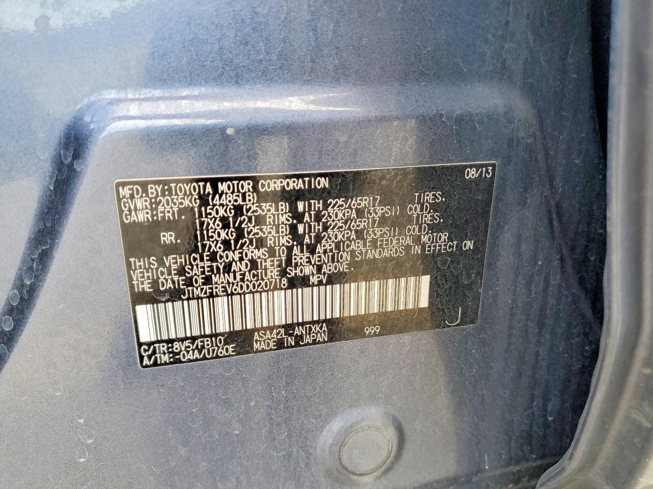2013 TOYOTA RAV4 LE photo 27