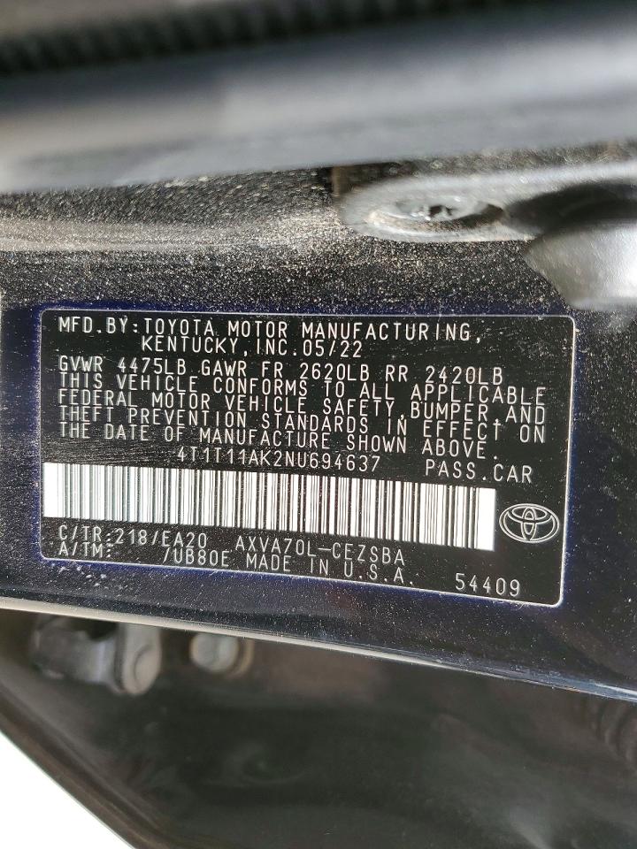 2022 TOYOTA CAMRY SE photo 23