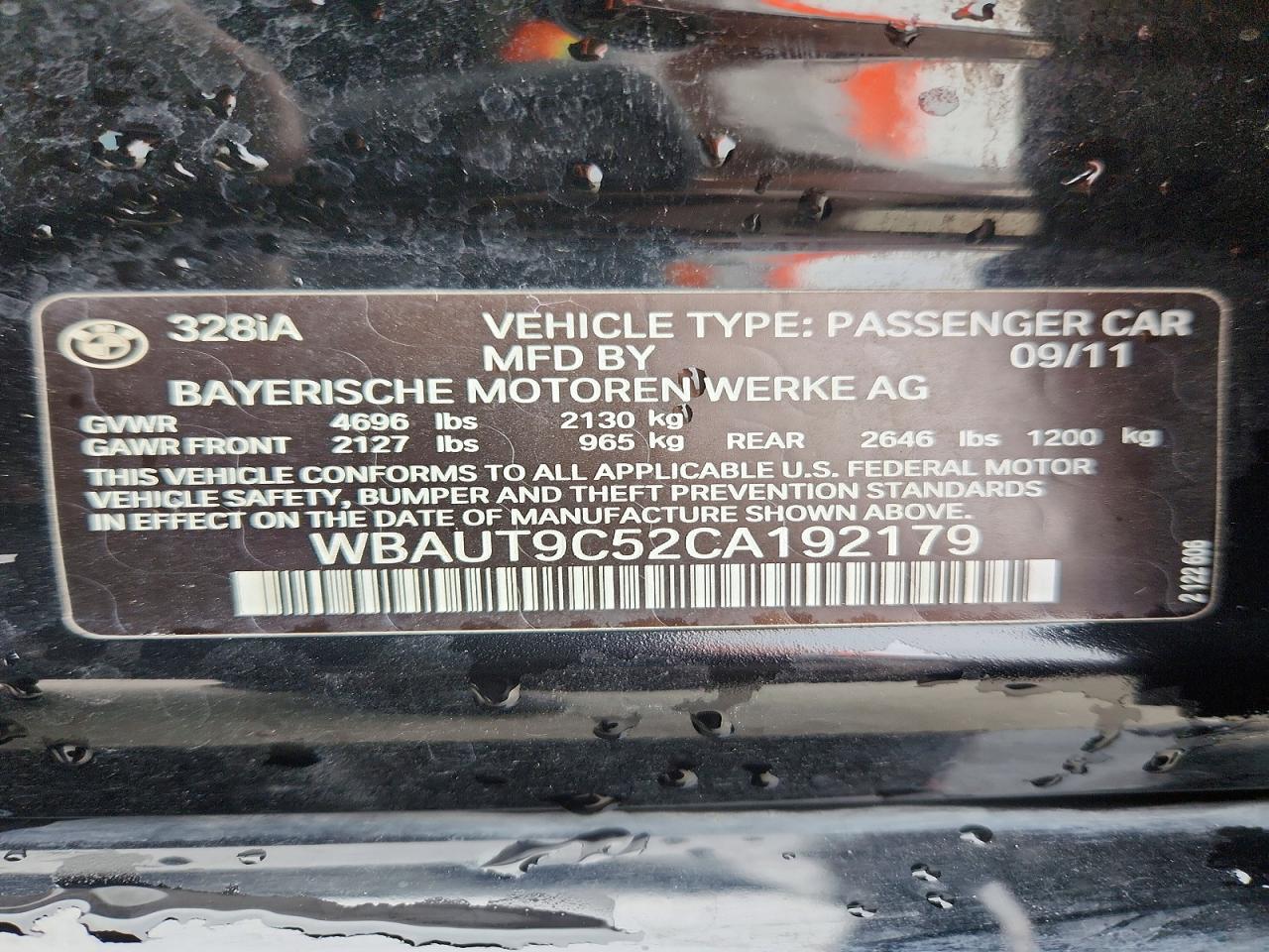 2012 BMW 328 I photo 14