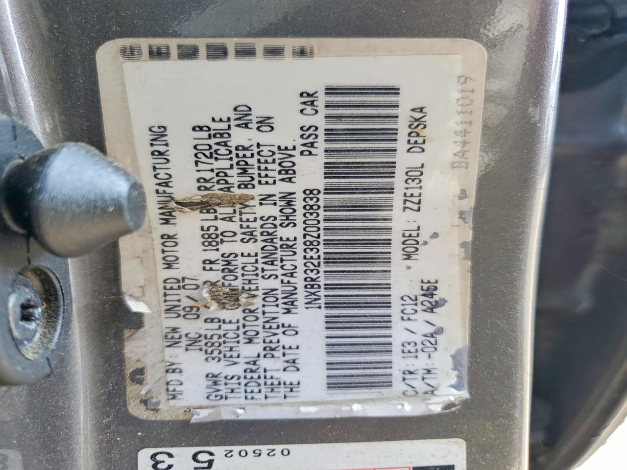 2008 TOYOTA COROLLA S photo 23