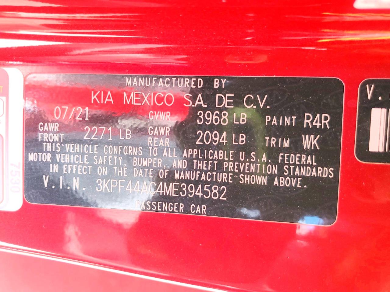 2021 KIA FORTE GT photo 25