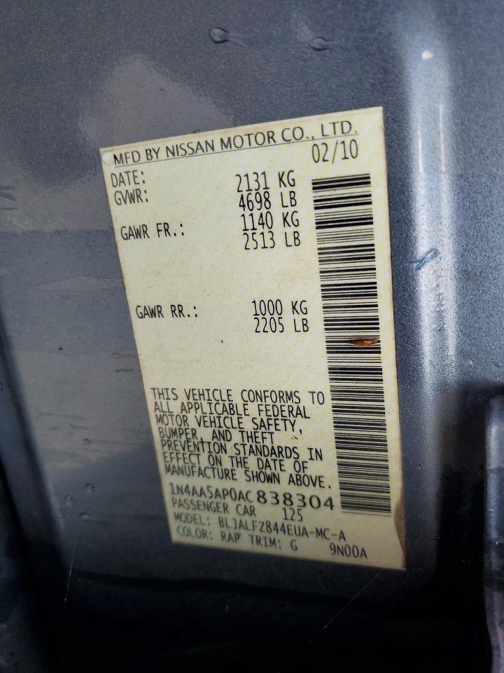 2010 NISSAN MAXIMA 3.5 S photo 23