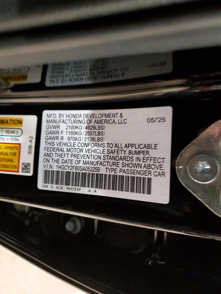 2025 HONDA ACCORD TOURING HYBRID photo 12