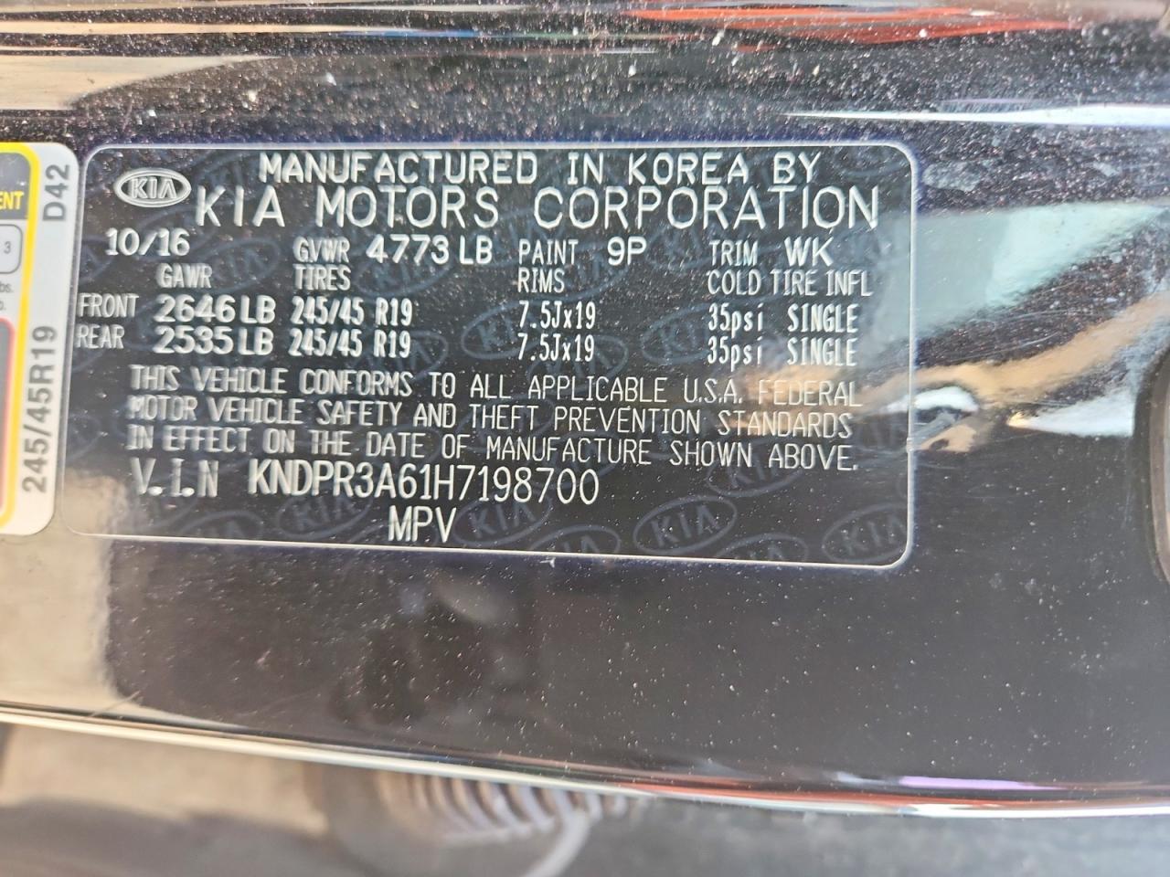 2017 KIA SPORTAGE SX TURBO photo 37