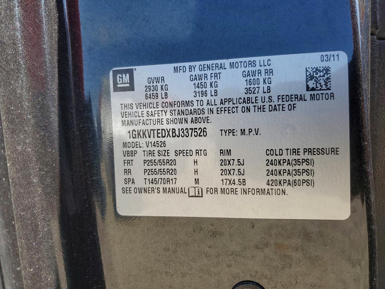 2011 GMC ACADIA DENALI photo 25