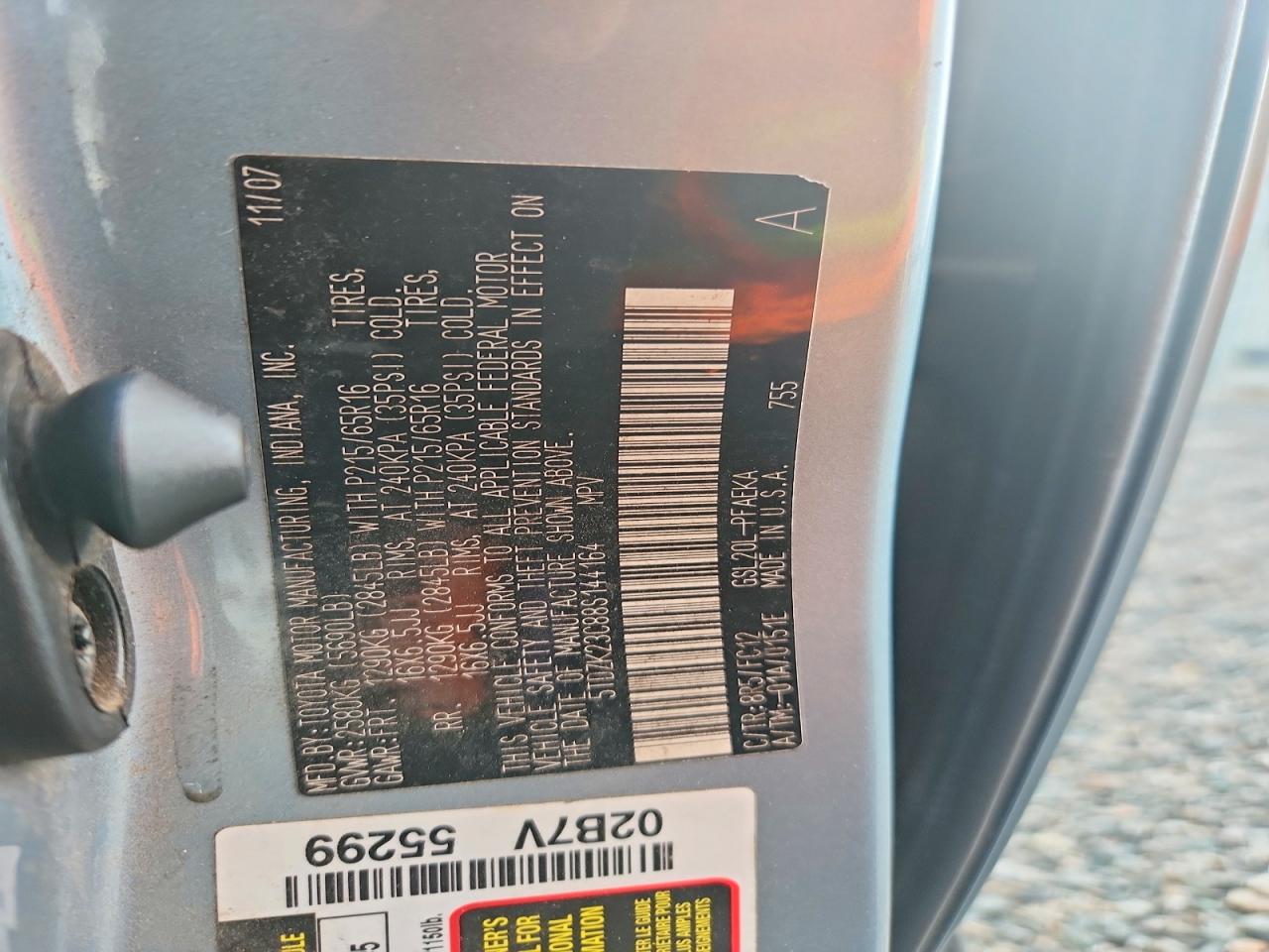 2008 TOYOTA SIENNA LE 7-PASSENGER photo 25
