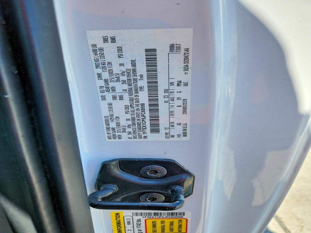 2018 FORD F150 SUPER CAB photo 23