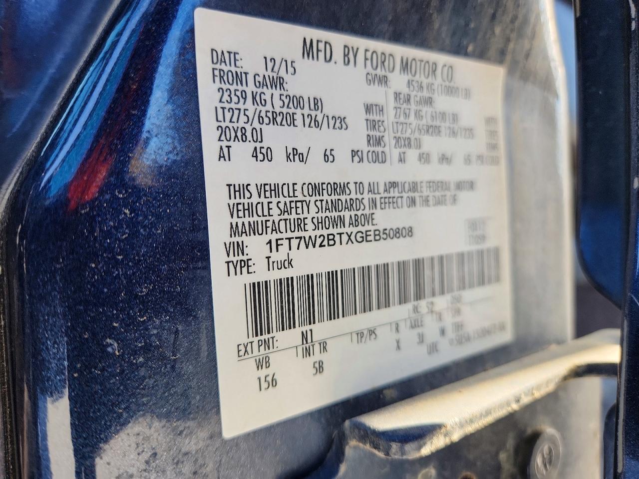 2016 FORD F250 SUPER DUTY photo 12