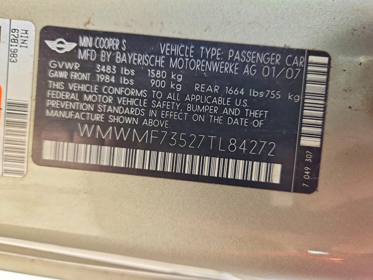 2007 MINI COOPER S photo 25