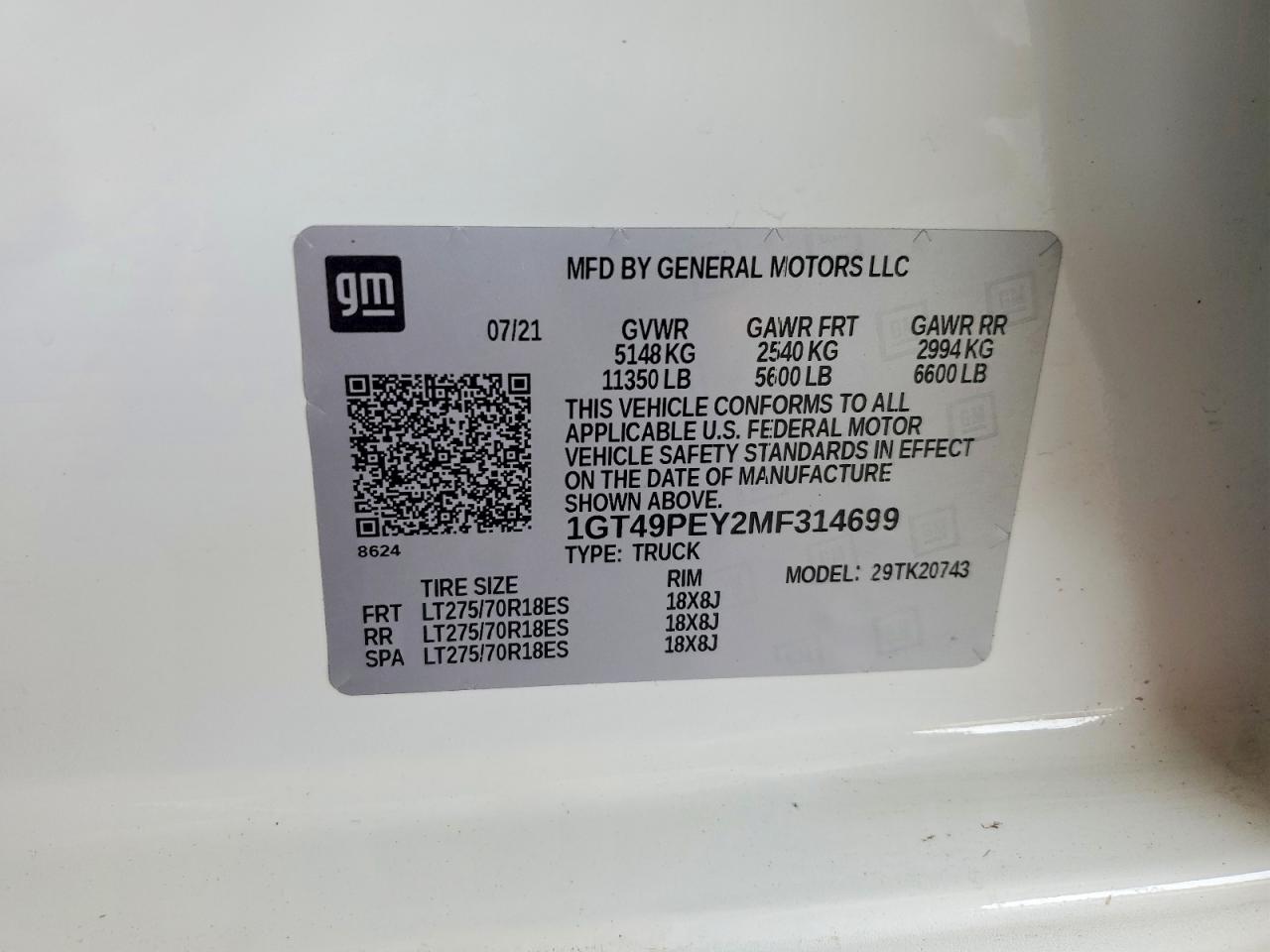 2021 GMC SIERRA K2500 AT4 photo 12