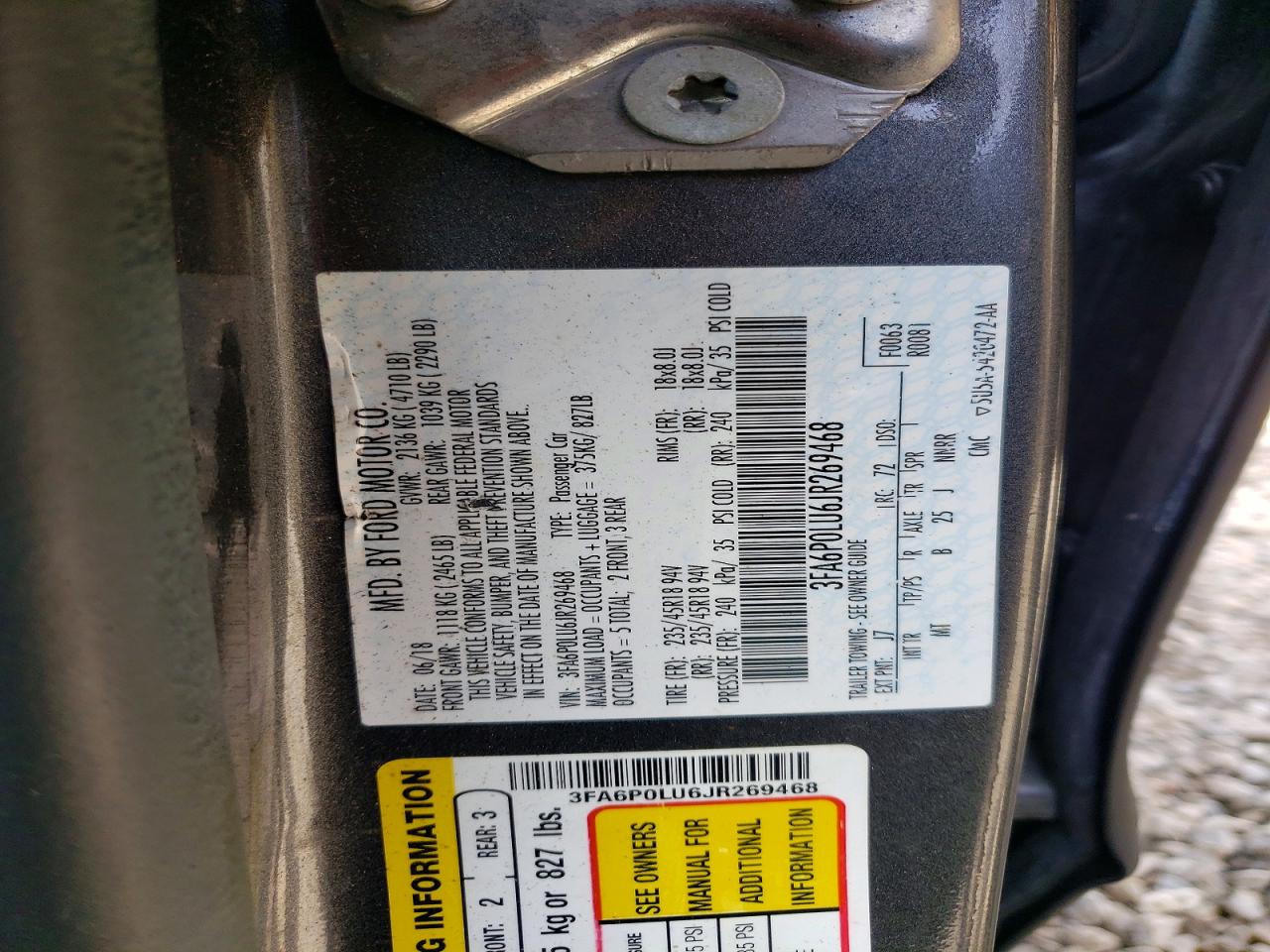2018 FORD FUSION SE HYBRID photo 34
