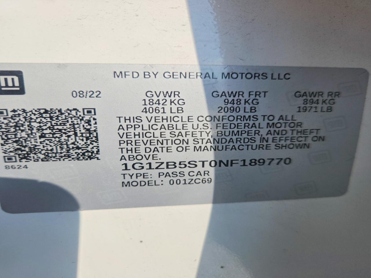 2022 CHEVROLET MALIBU LS photo 23