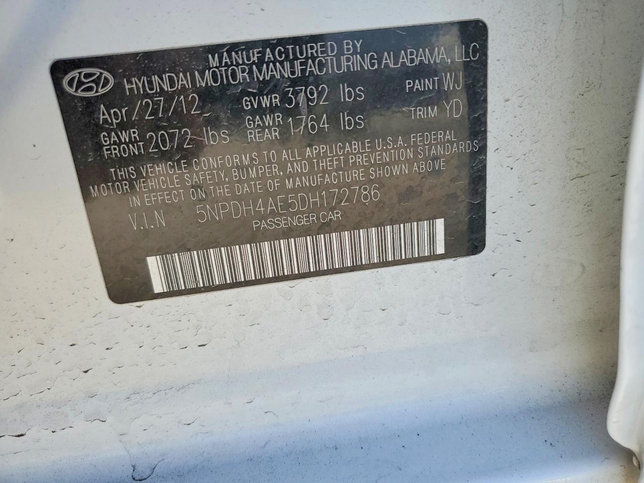 2013 HYUNDAI ELANTRA GLS photo 34
